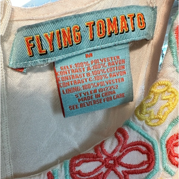 Flying Tomato chevron teal and coral maxi dress size M - Picture 7 of 9